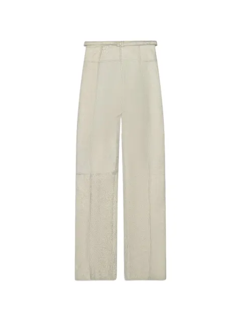 Diesel treated leather trousers