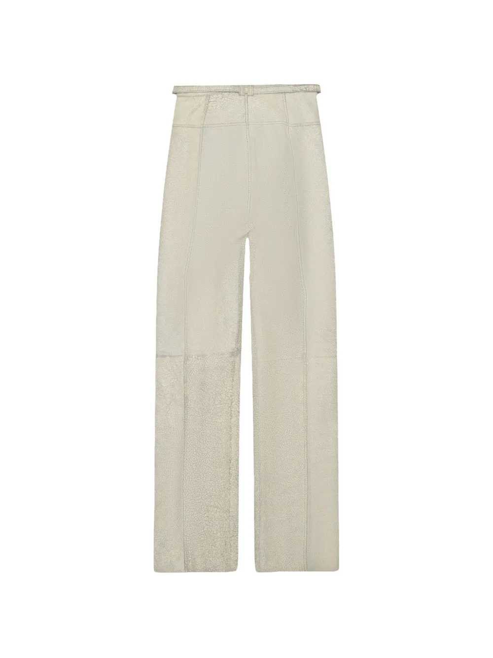 Diesel treated leather trousers - Bianco
