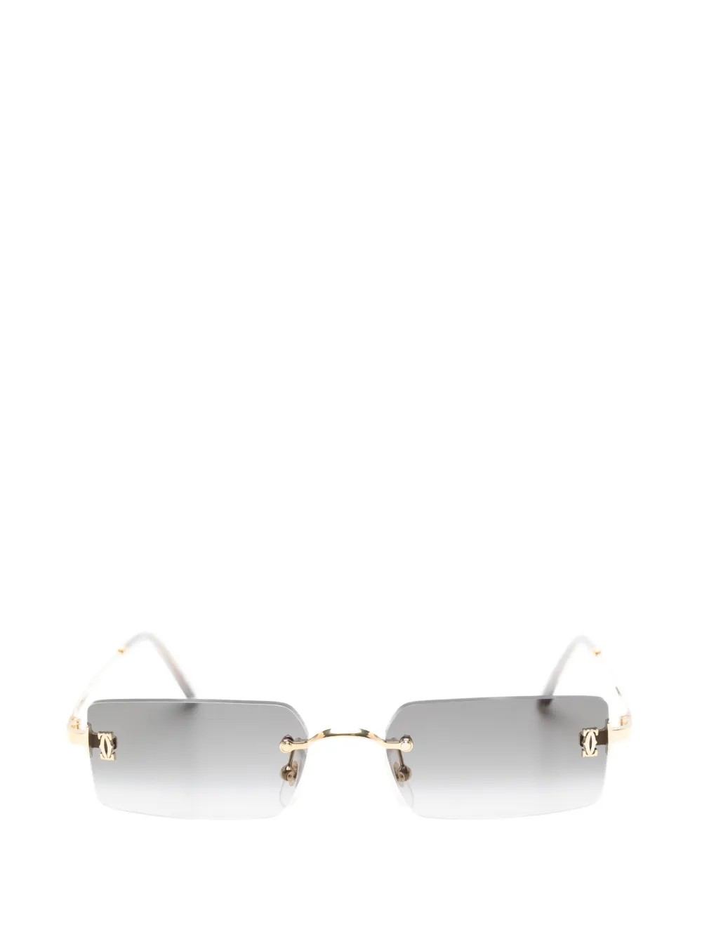 Cartier Eyewear C de Cartier rectangle-frame sunglasses - Gold