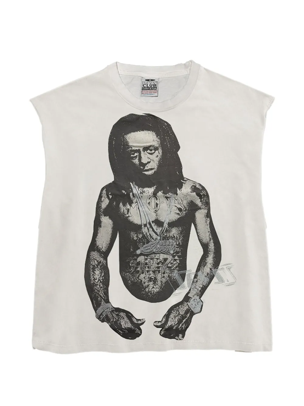 Triple Sevens Canotta Weezy con stampa grafica - Bianco