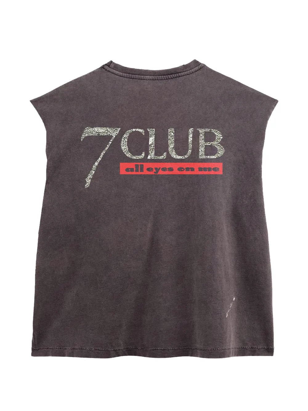 Triple Sevens Tanktop met print Grijs