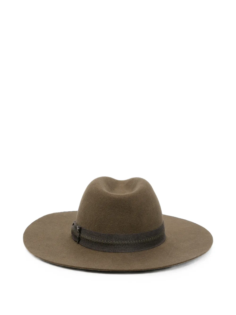Golden Goose Fedora hoed met platte rand Bruin