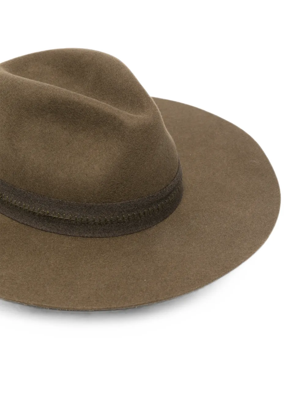 Golden Goose Fedora hoed met platte rand Bruin