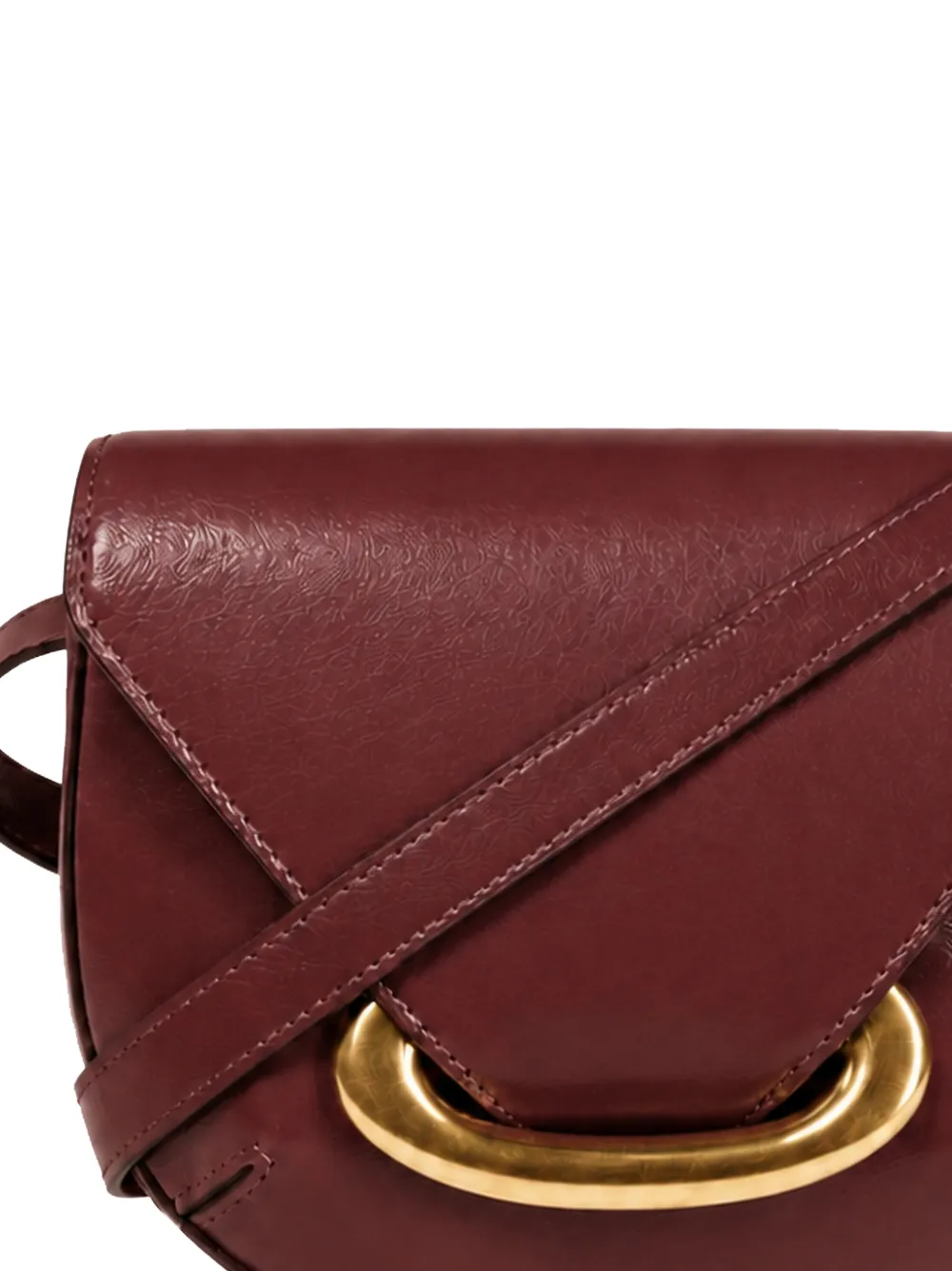 Wandler Kleine Veneto crossbodytas met kenmerkende gesp Rood