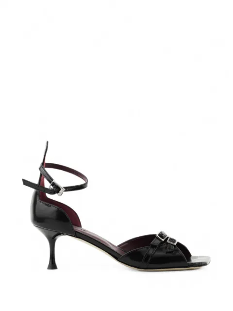 Morobé Annie double-buckle heeled sandals
