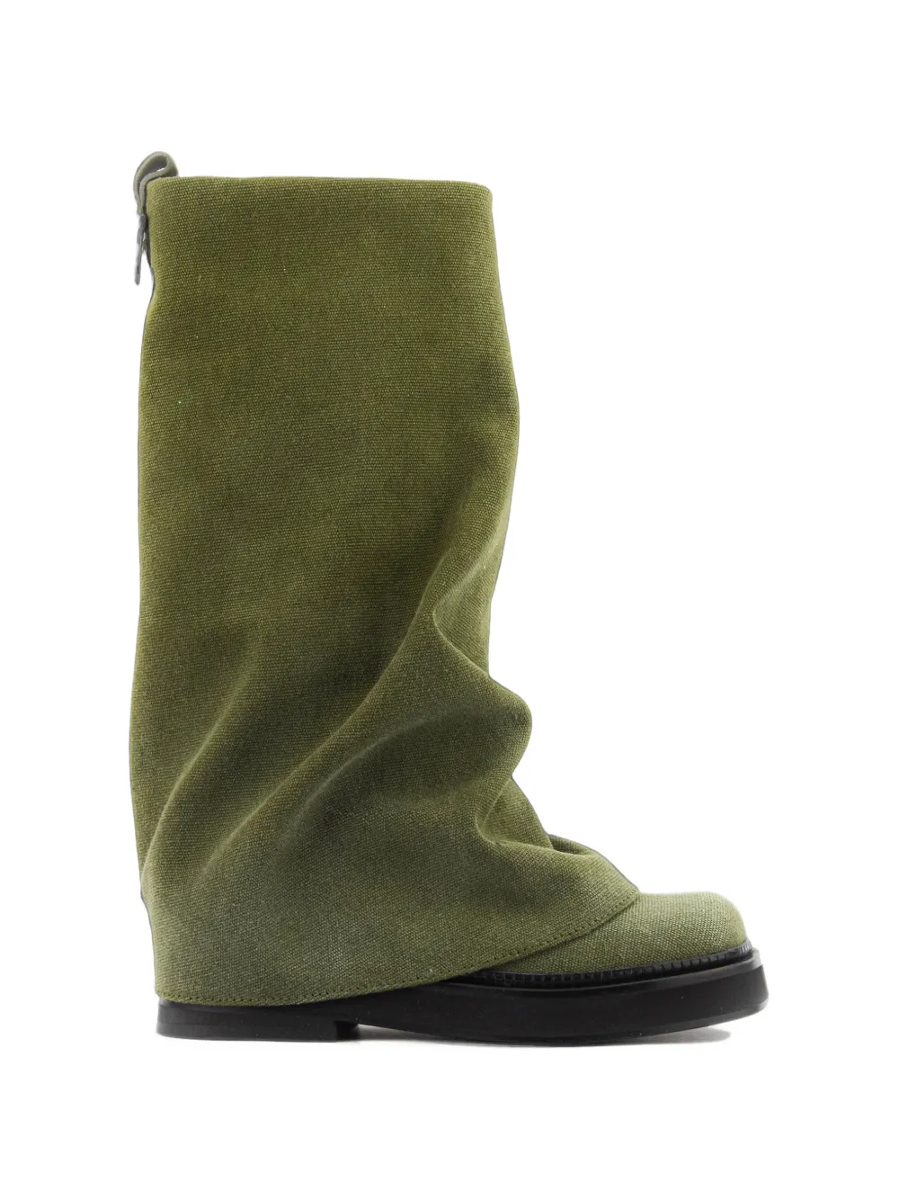 The Attico Robin Military-Stiefel aus Canvas - Grün