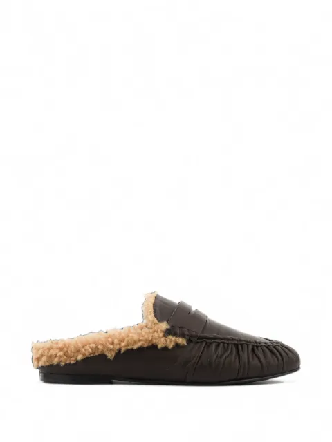 TORAL SHOES Piper shearling-lined loafers