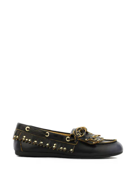 Bibi Lou mocasines Aurelie de piel con flecos