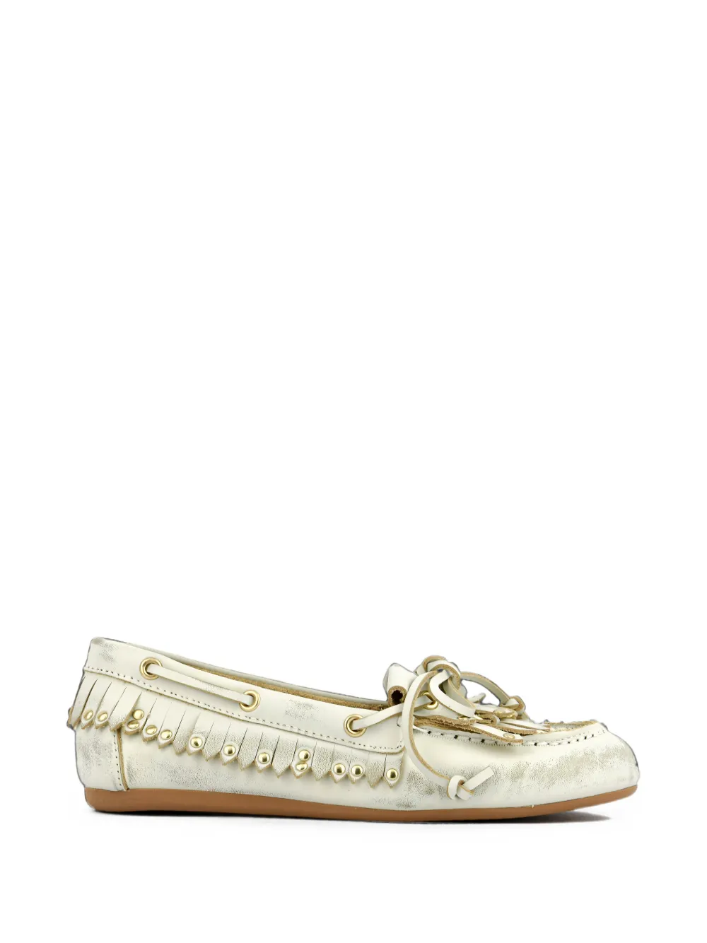 Bibi Lou Aurelie fringed studded loafers