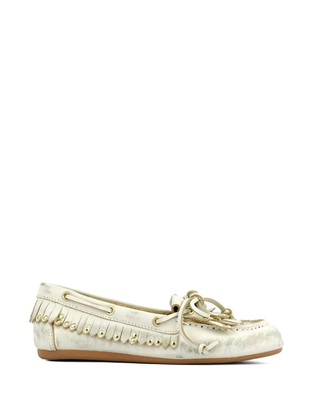 Bibi Lou Mocassini Aurelie con borchie - Bianco