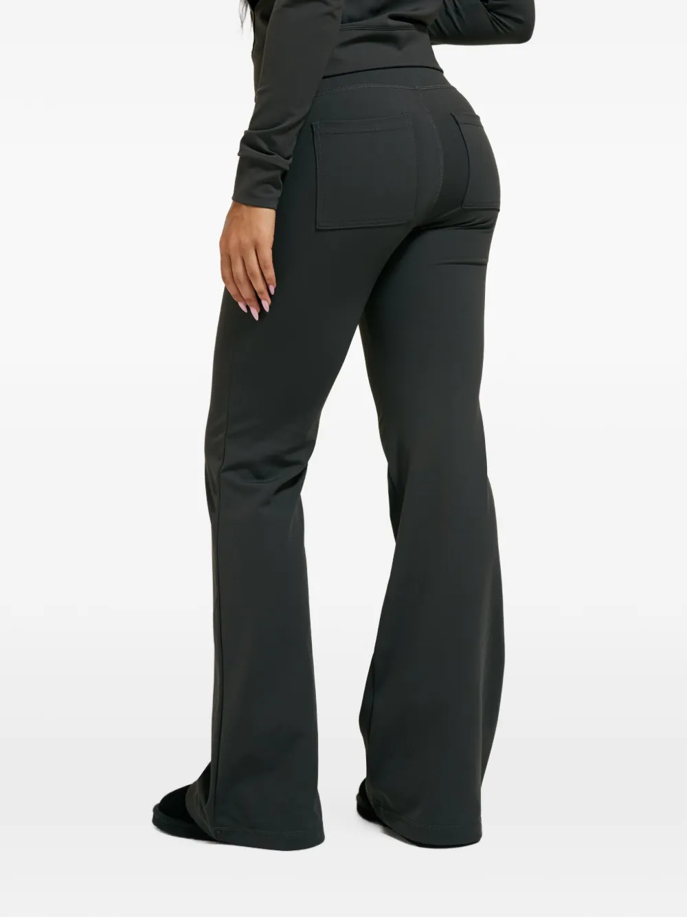 Juicy Couture Flared broek met logoprint Grijs
