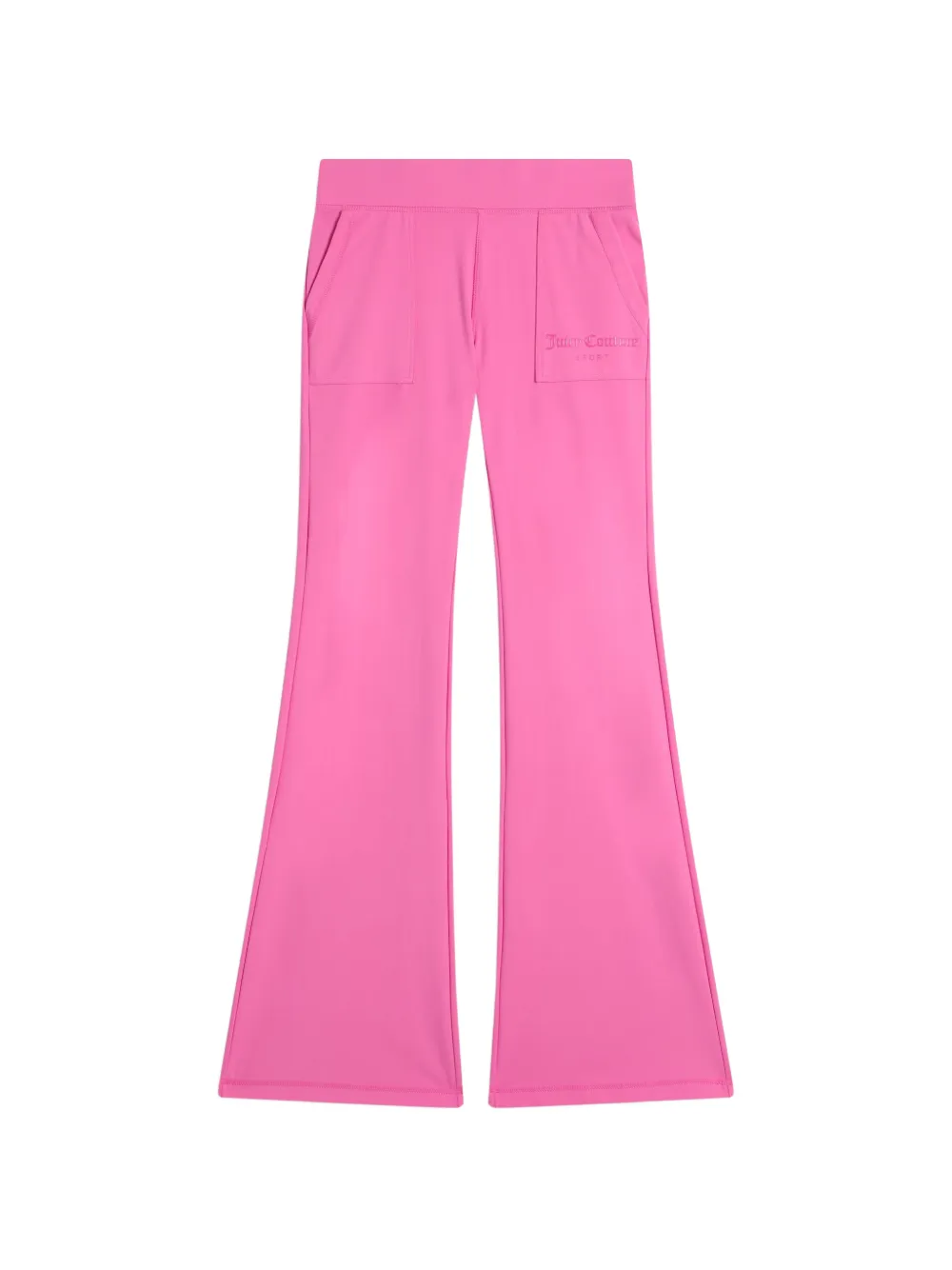 Juicy Couture pantalon évasé à logo imprimé - Rose