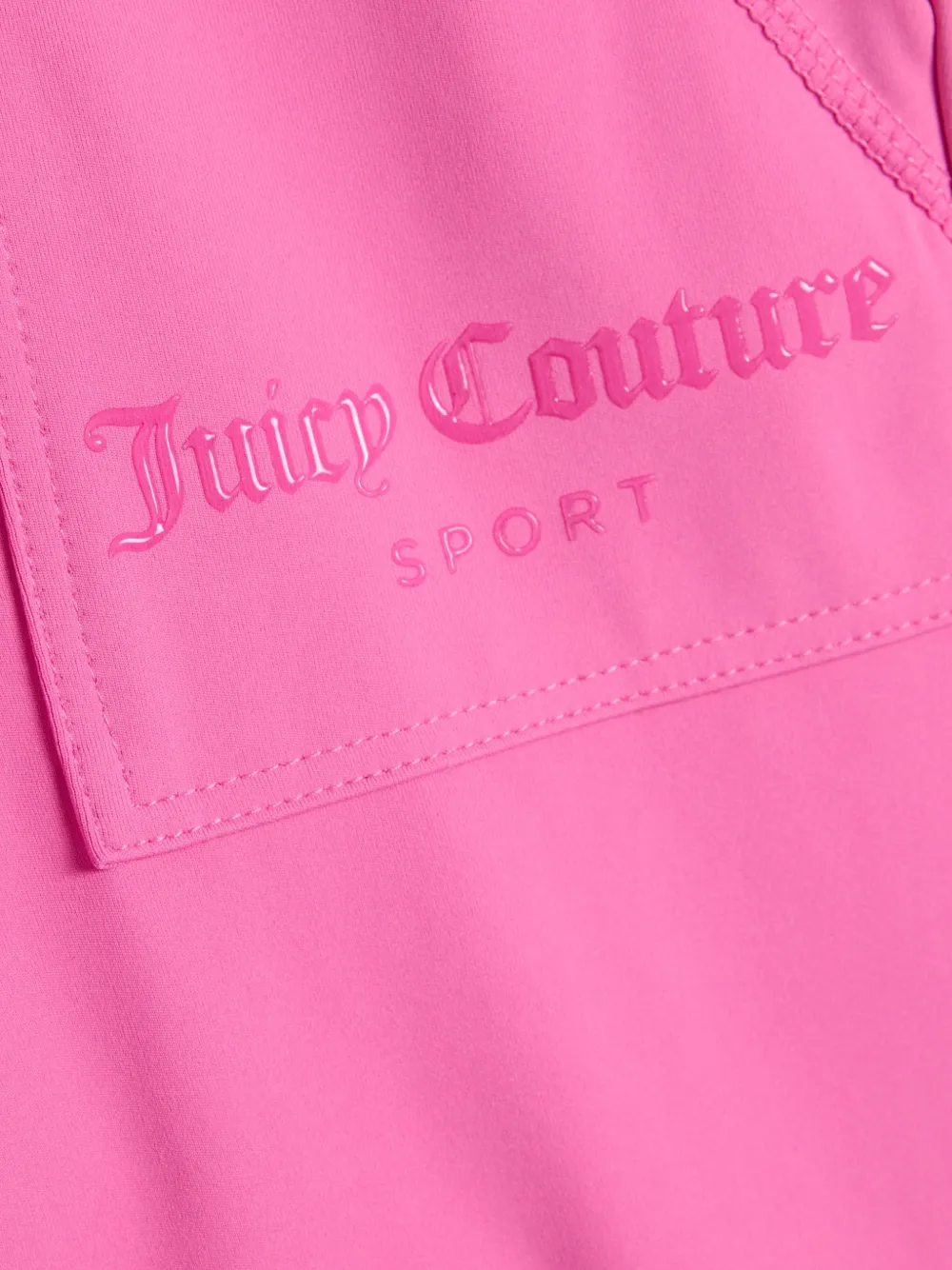 Juicy Couture Flared broek met logoprint Roze