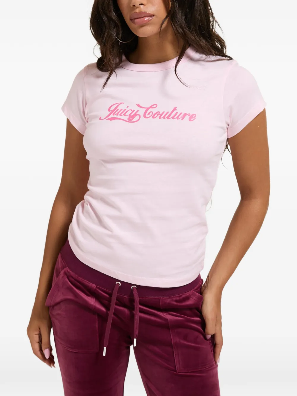 Juicy Couture t-shirt à imprimé graphique - Rose