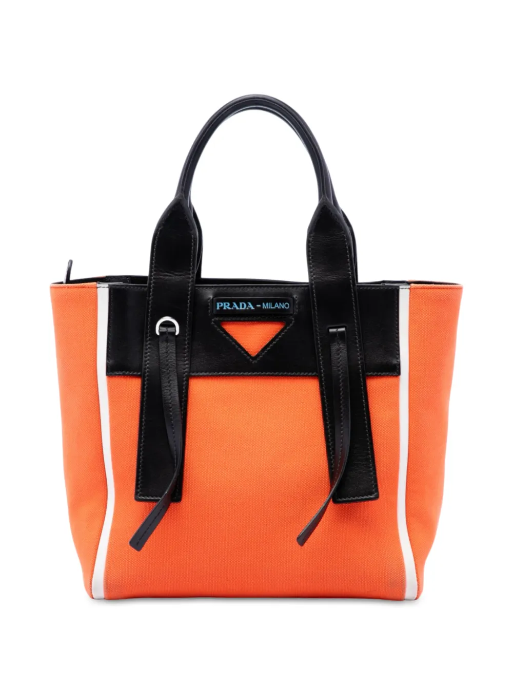 Prada Pre-Owned 2013-2026 Canvas Ouverture satchel - Nero