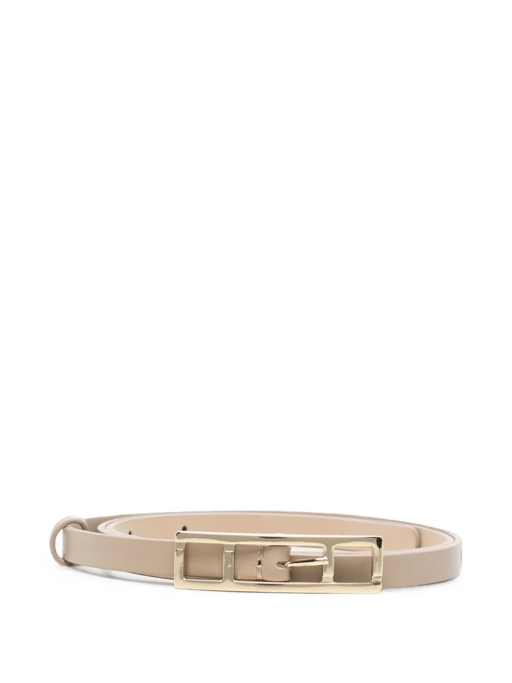 Fabiana Filippi geometric-buckle leather belt - Toni neutri