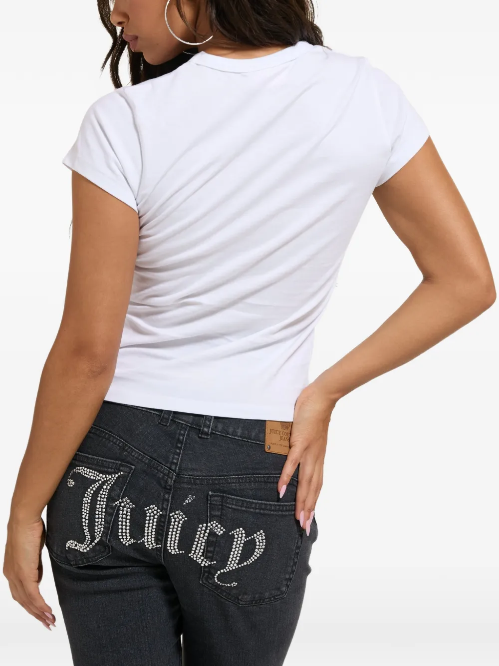Juicy Couture T-shirt met stras Wit