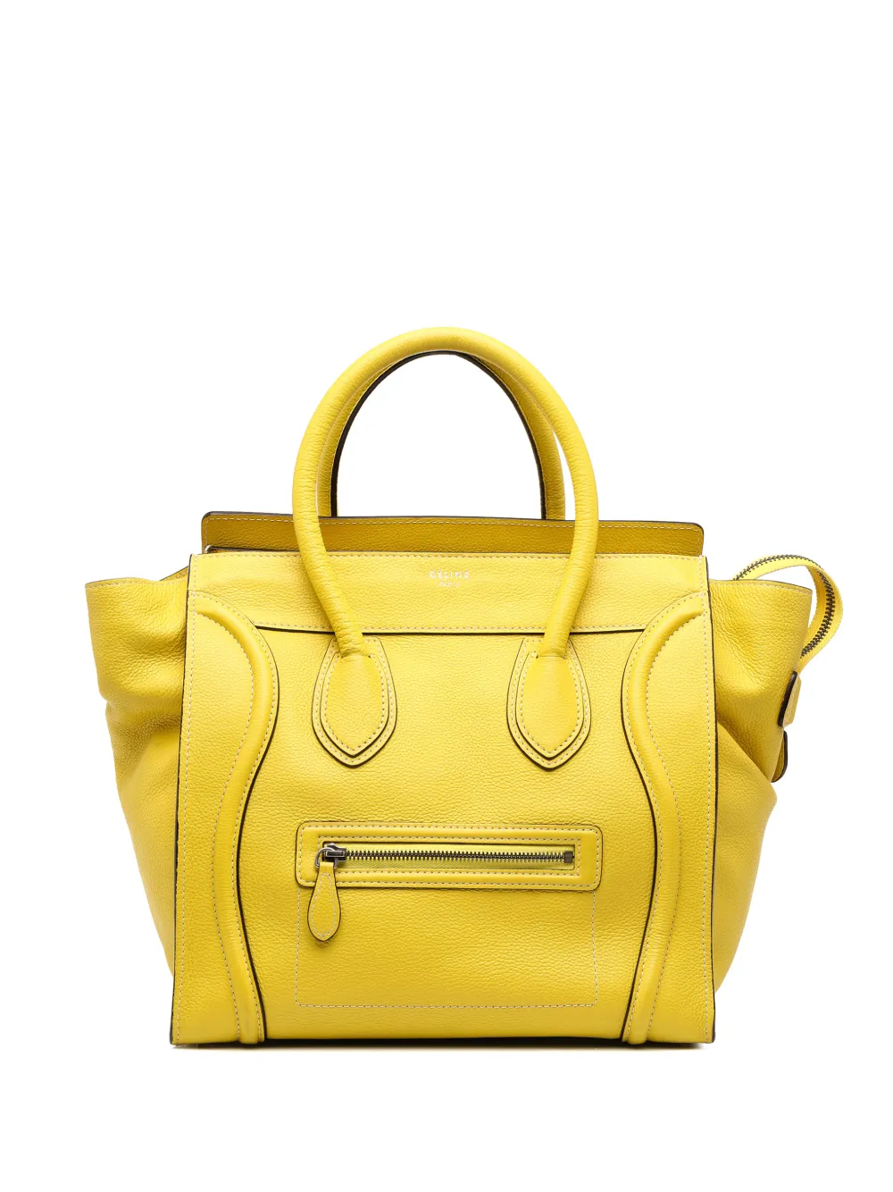 Celine Pre-Owned 2011 mini Luggage Tote Bag aus gemilltem Kalbsleder - Gelb