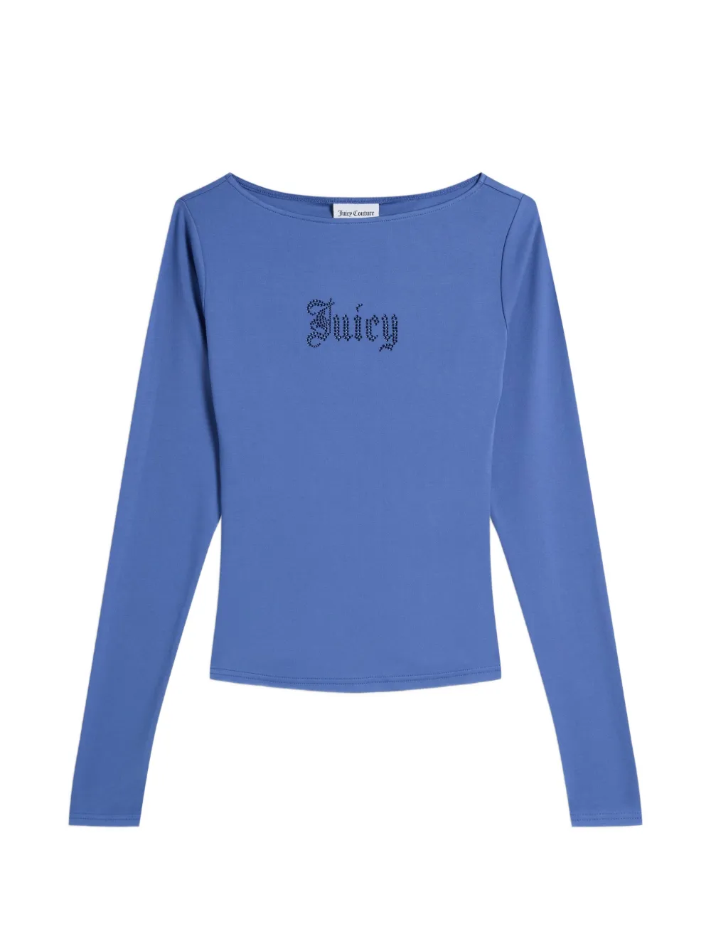 Juicy Couture haut à logo strassé - Bleu