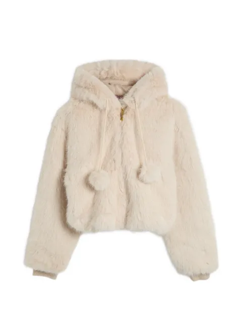 Juicy Couture hooded faux-fur jacket
