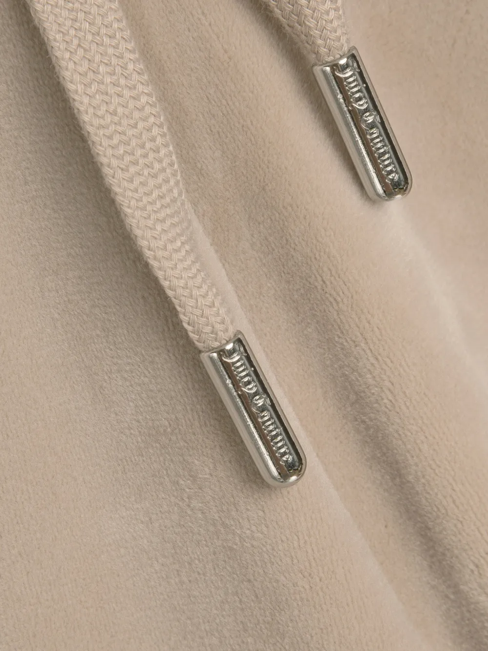 Juicy Couture velour wide-leg track pants Beige
