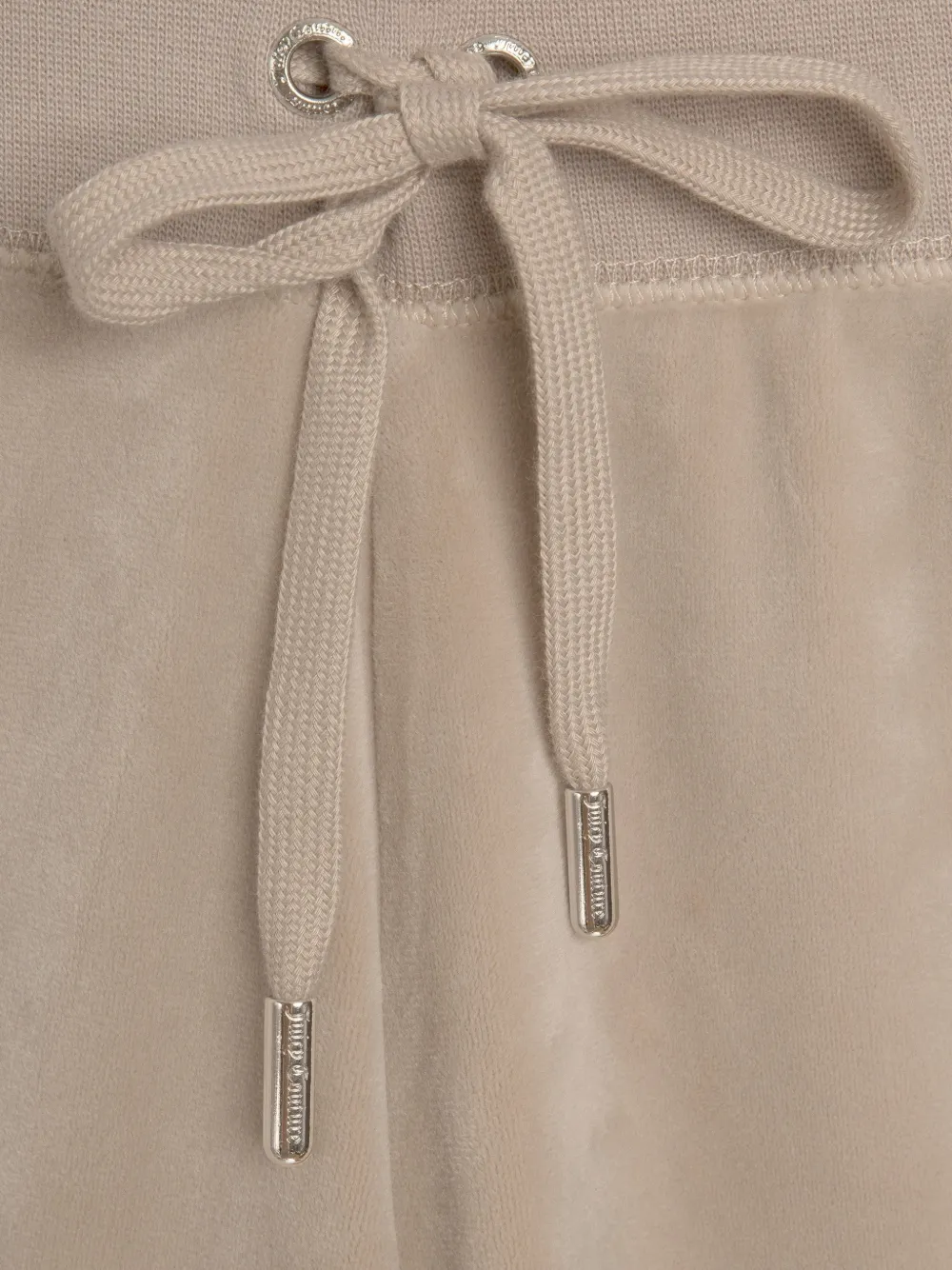 Juicy Couture velour wide-leg track pants Beige