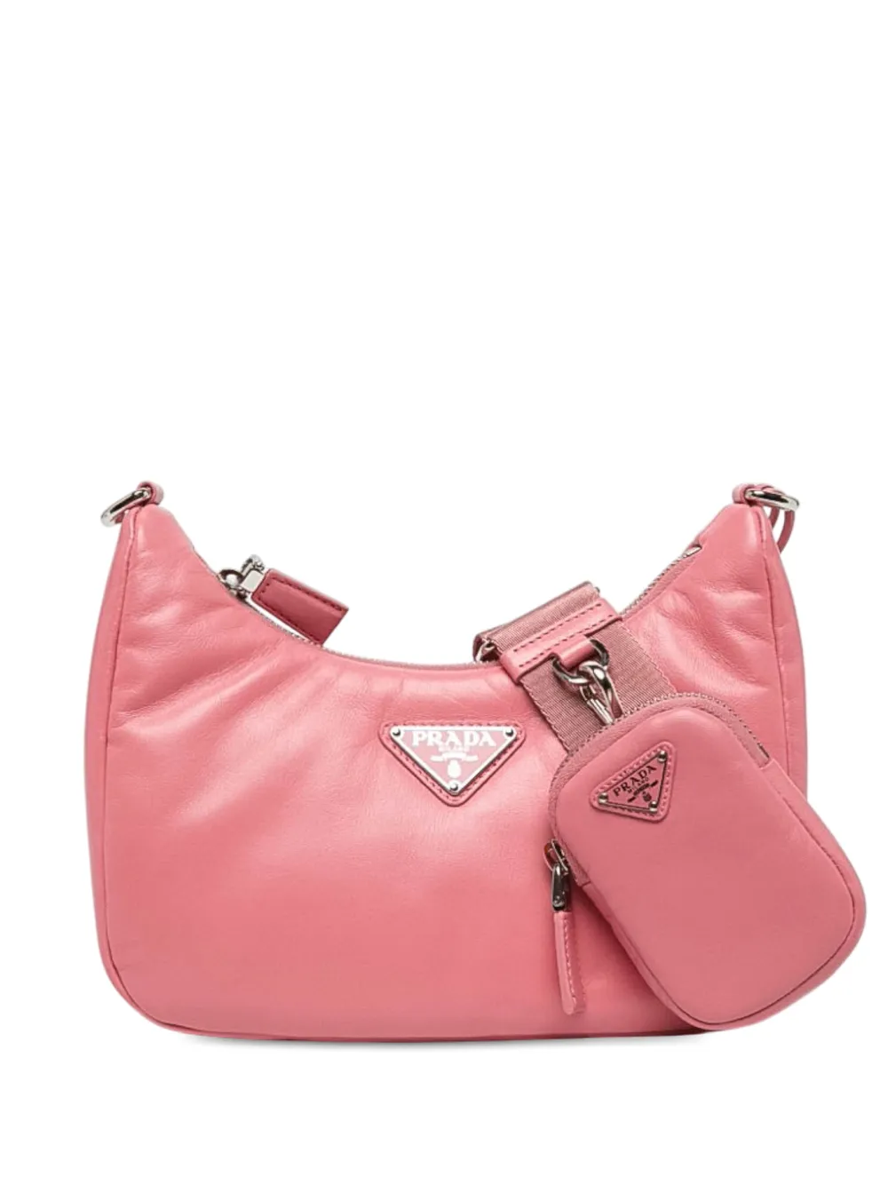 Prada Pre-Owned sac Re-Edition 2005 rembourré en cuir nappa souple (2013-2026) - Rose