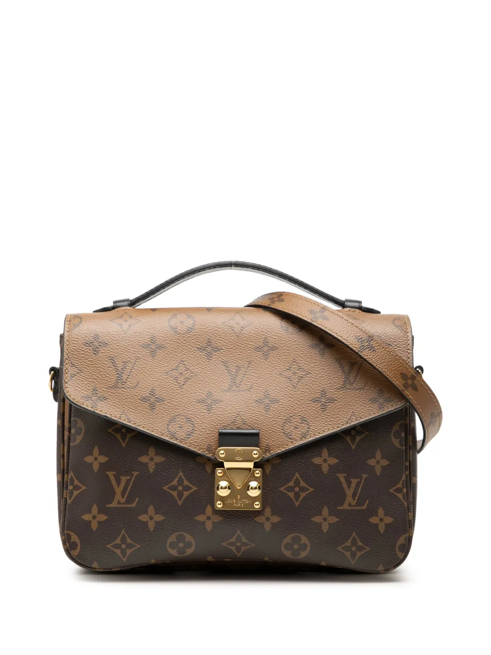 Louis Vuitton Pre-Owned 2018 Monogram Reverse Pochette Metis satchel - Marrone
