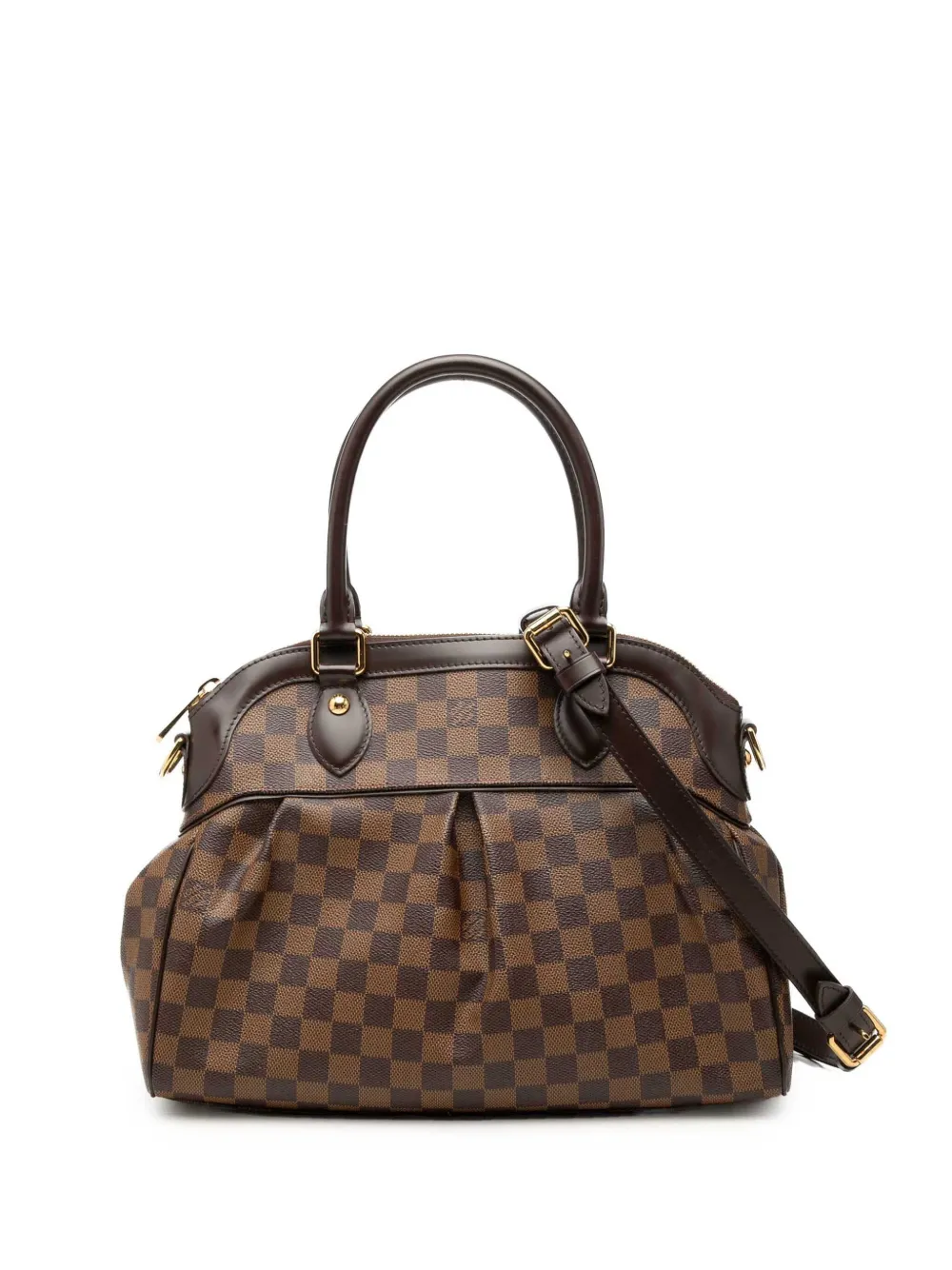 Louis Vuitton Pre-Owned 2012 Damier Ebene Trevi PM satchel - Brown