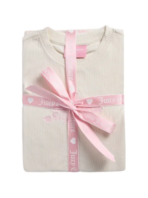 Juicy Couture Gerippter Pyjama mit Salatbesatz (3er-Set)