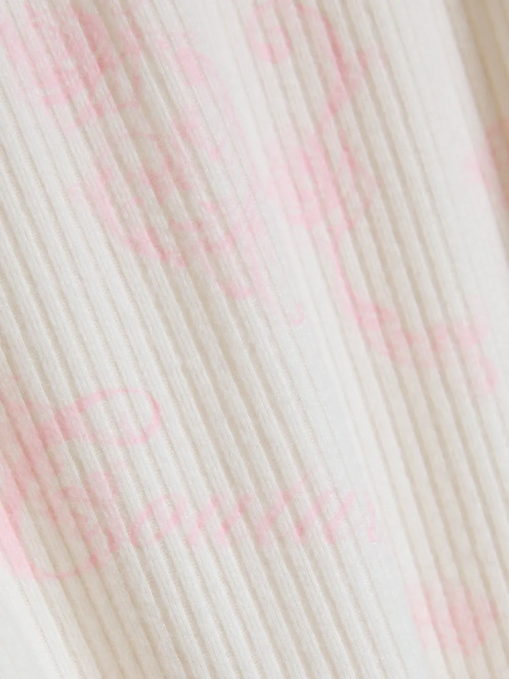Juicy Couture Driedelige ribgebreide pyjama met golvende afwerking Beige