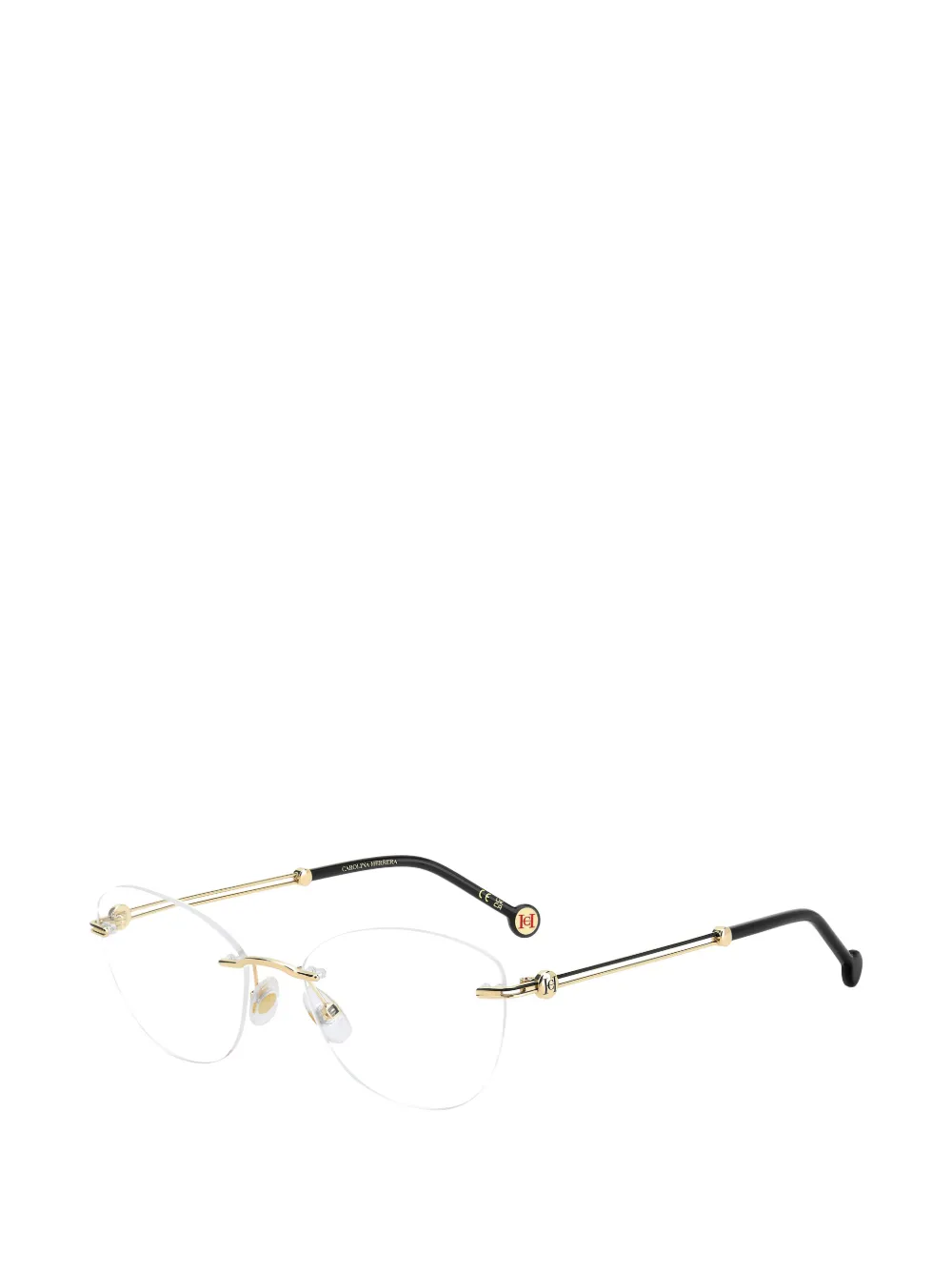 Carolina Herrera rimless cat-eye glasses