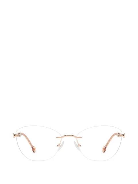 Carolina Herrera rimless cat-eye glasses