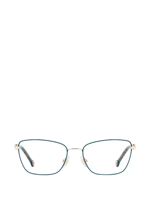 Carolina Herrera lunettes de vue géométriques à plaque logo