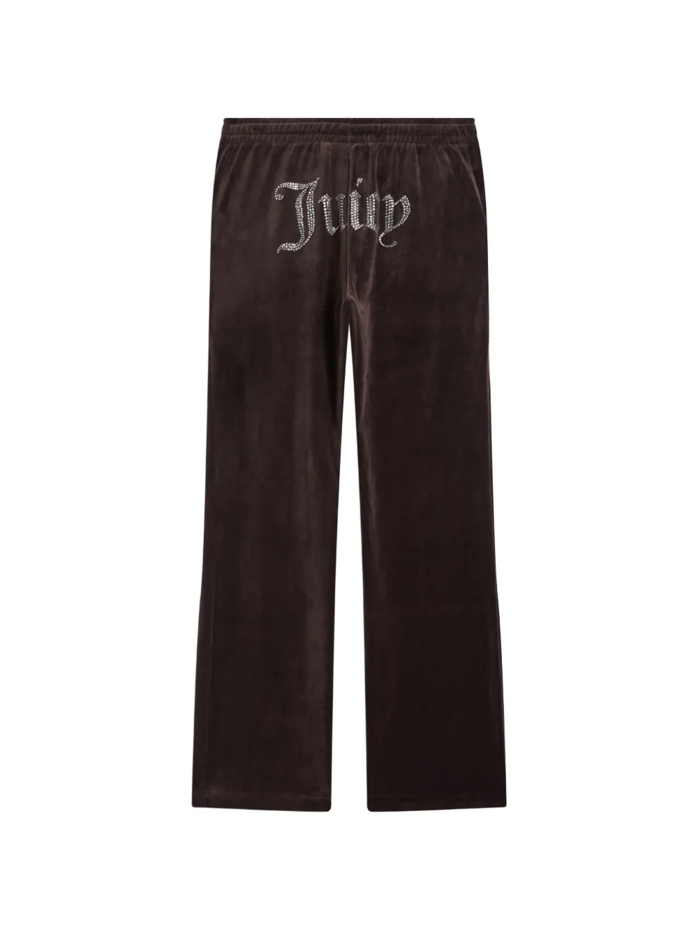Juicy Couture Java velour diamanté track pants - Marrone
