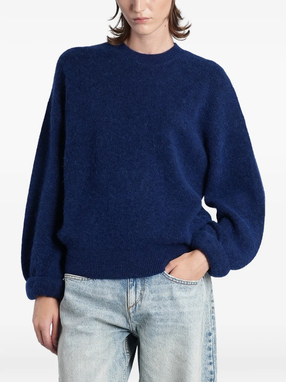 ISABEL MARANT brushed crew-neck sweater