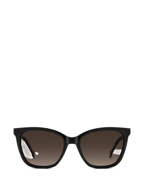 Carolina Herrera tortoiseshell-effect cat-eye clip-on glasses