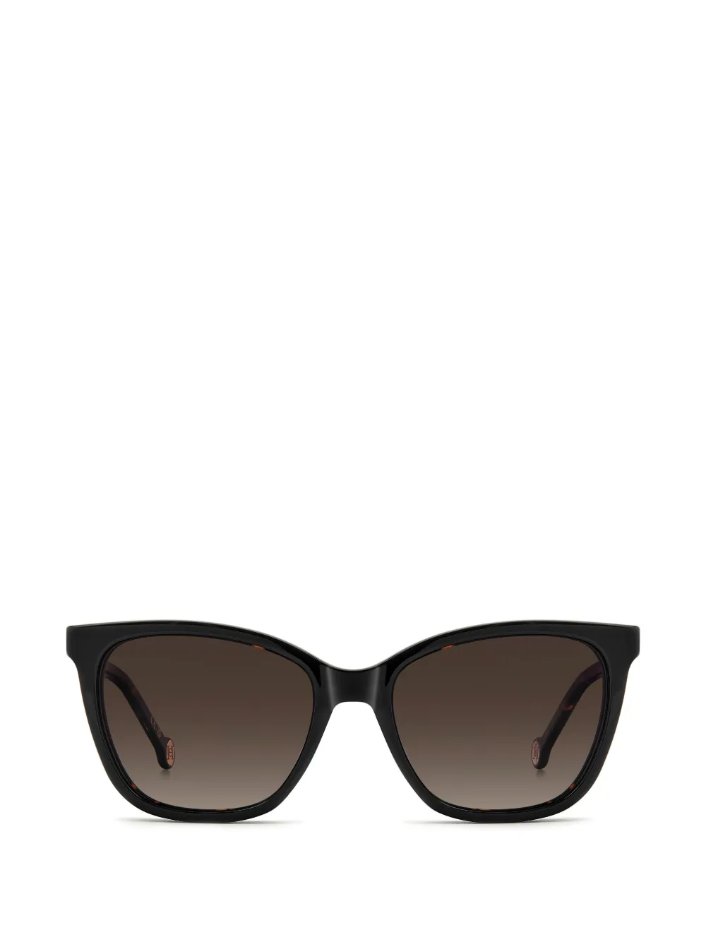 Carolina Herrera tortoiseshell-effect cat-eye clip-on glasses