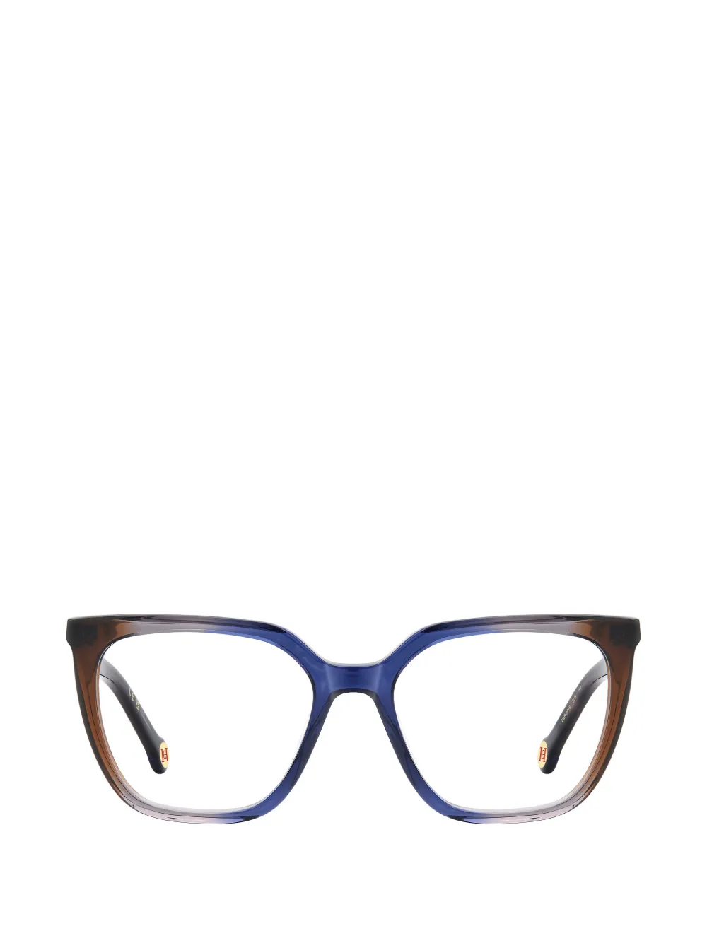 Carolina Herrera geometric-frame glasses - Blu