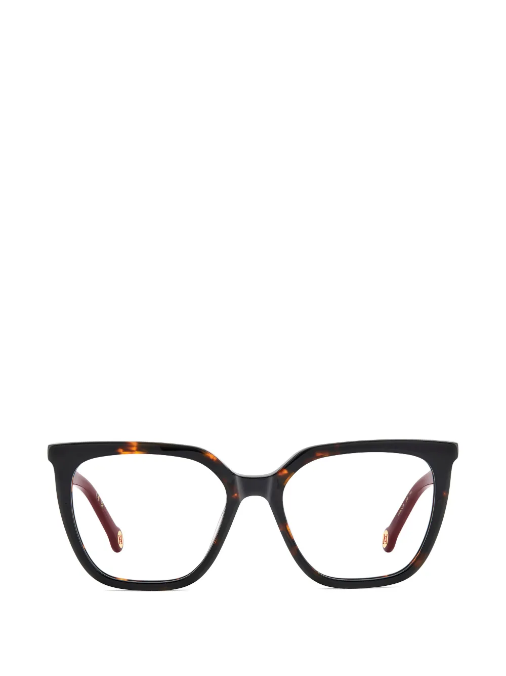 Carolina Herrera tortoiseshell-effect squared-frame glasses