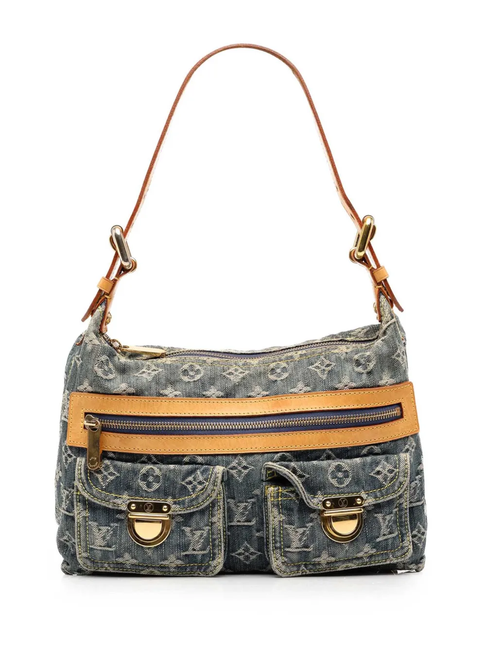 Louis Vuitton Pre-Owned 2006 Schultertasche aus Denim mit Monogramm - Blau