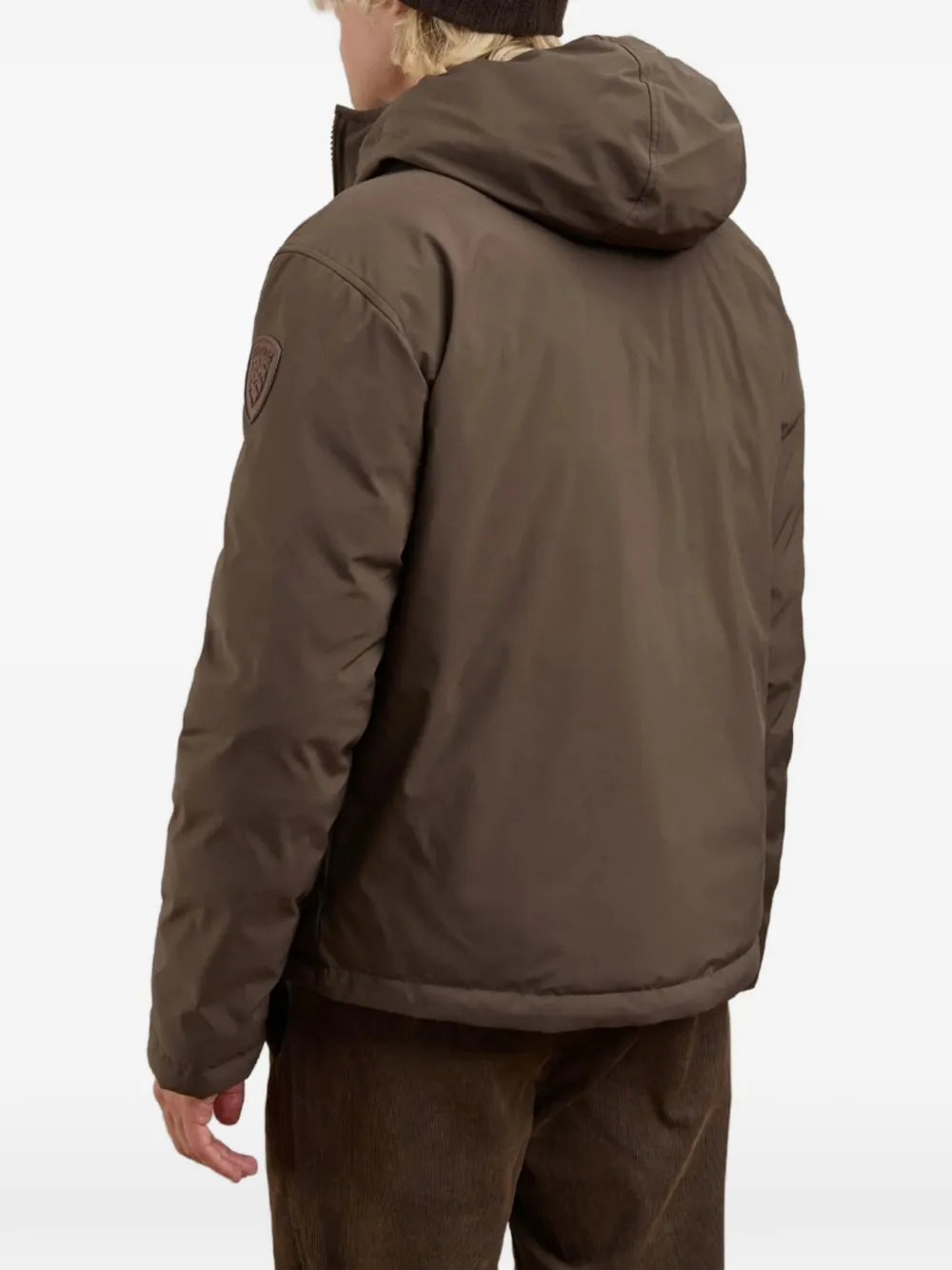 Blauer Jack met capuchon Bruin