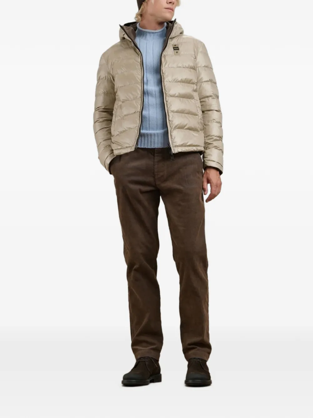 Blauer Jack met capuchon Bruin