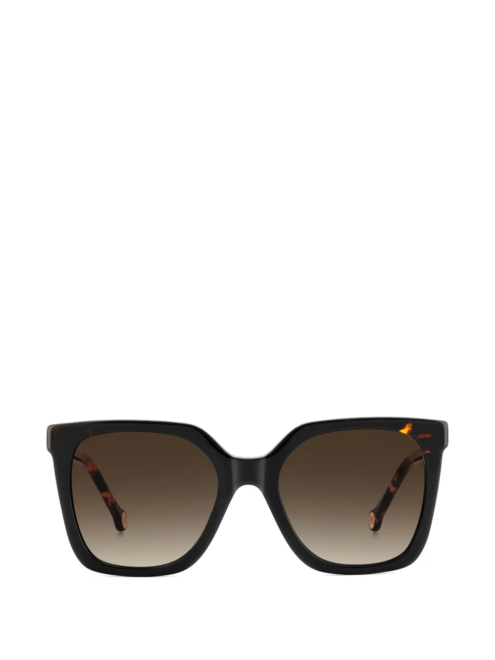 Carolina Herrera tortoiseshell-effect squared-frame sunglasses