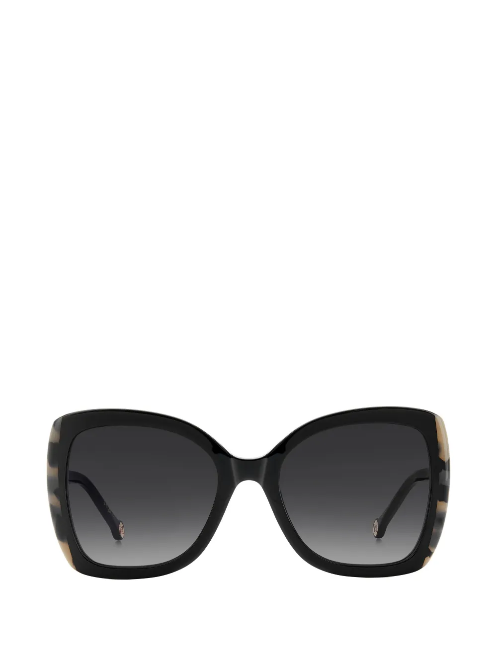 Carolina Herrera tortoiseshell-effect squared-frame sunglasses - Nero