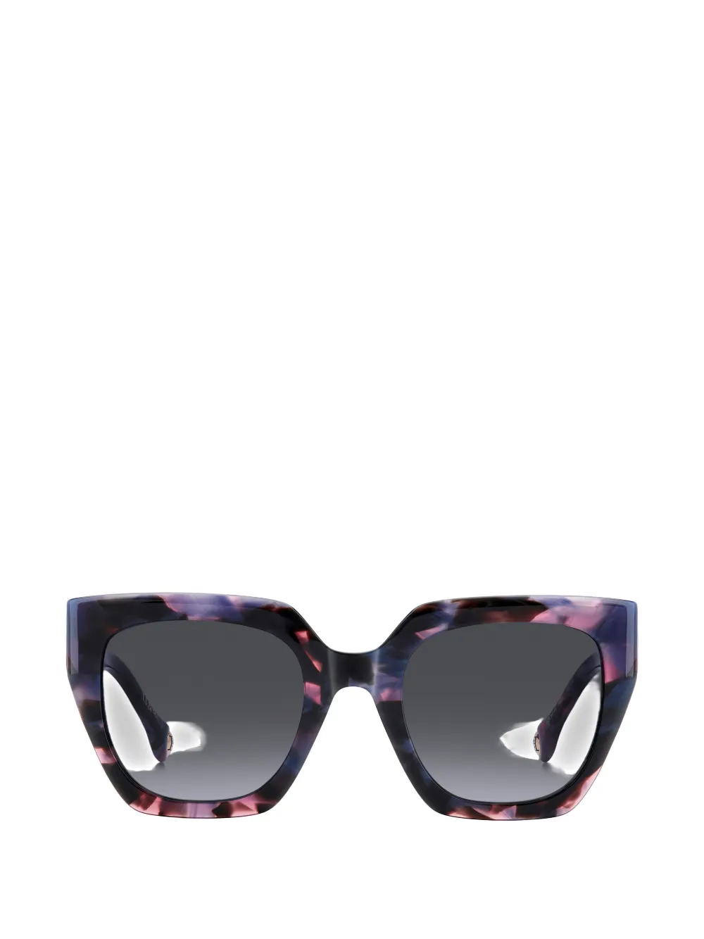 Carolina Herrera tortoiseshell-effect squared-frame sunglasses