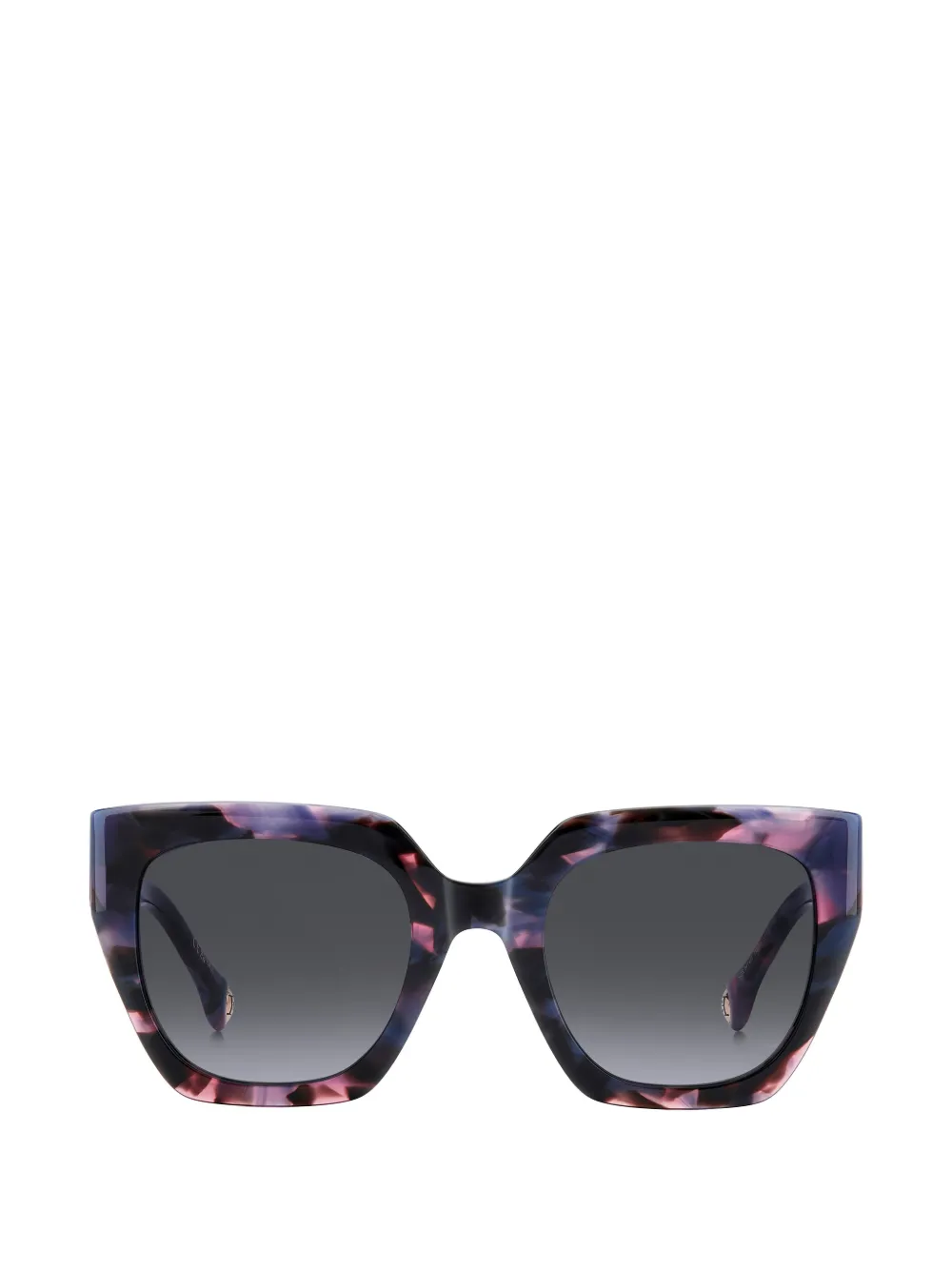 Carolina Herrera tortoiseshell-effect squared-frame sunglasses - Blu