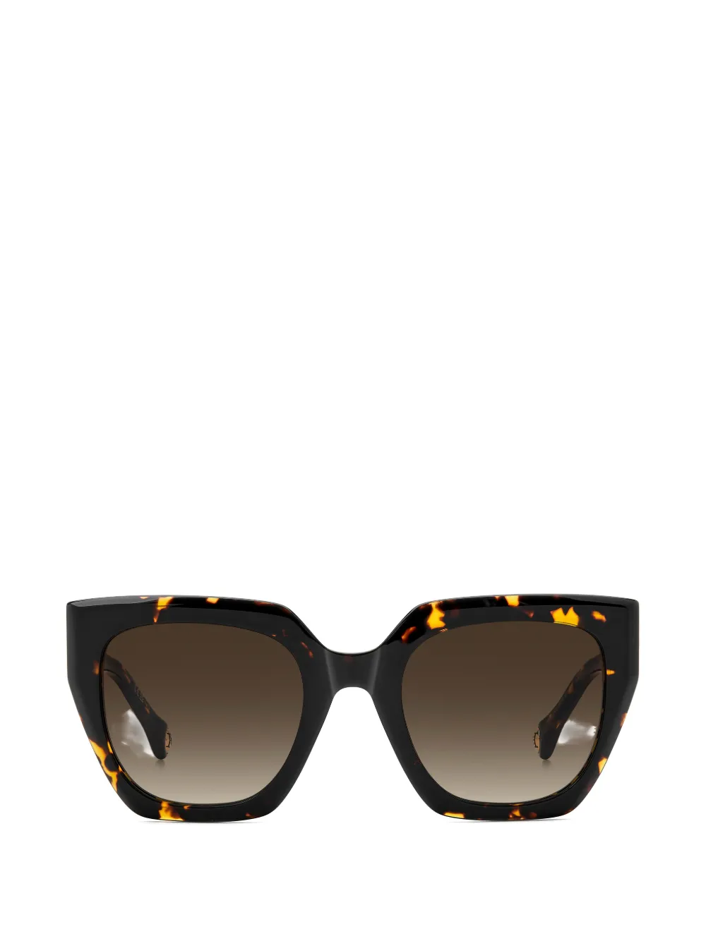 Carolina Herrera tortoiseshell-effect squared-frame sunglasses