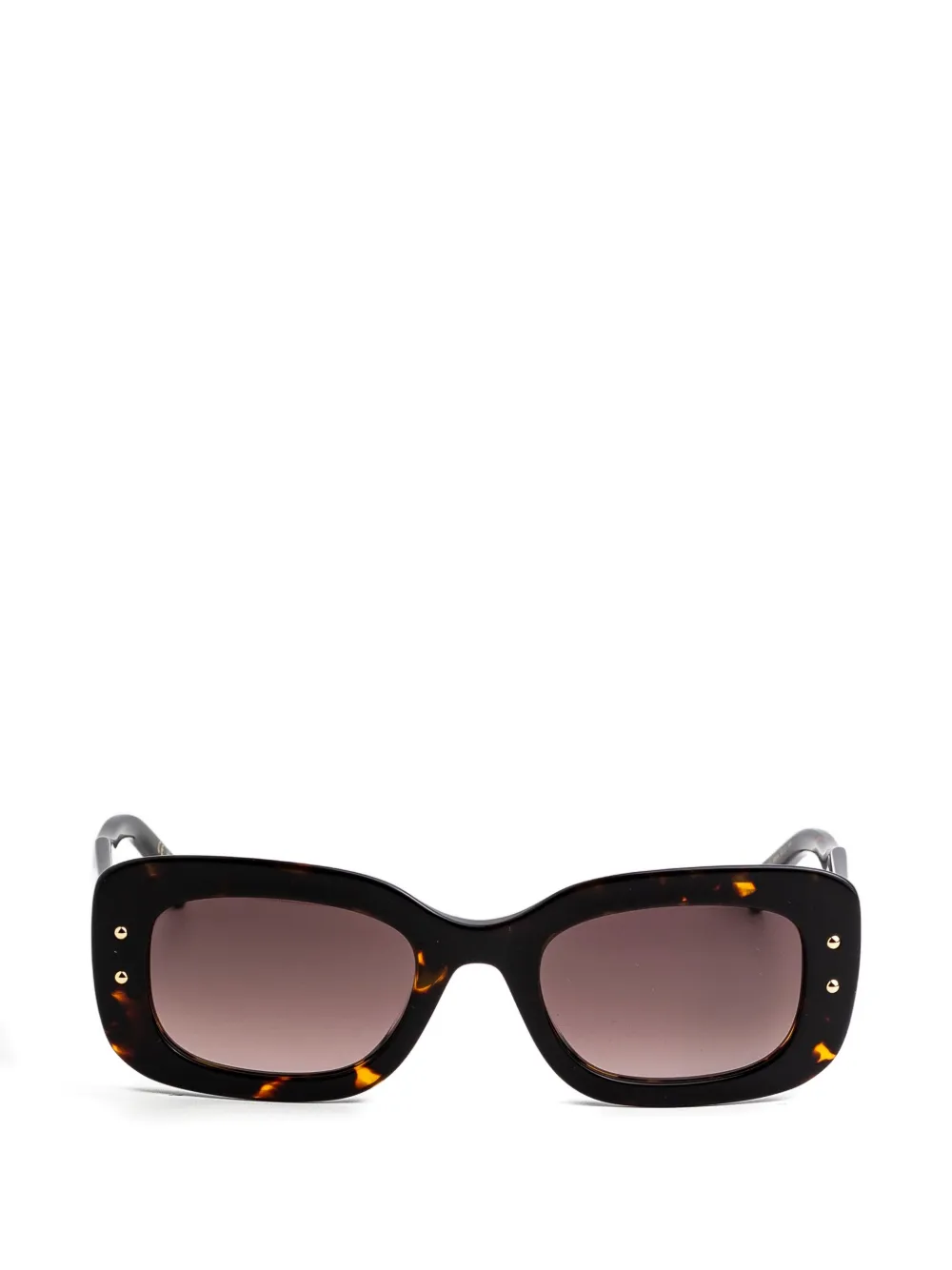 Carolina Herrera lunettes de soleil rectangulaires à effet écailles de tortue - Marron Carolina Herrera lunettes de soleil rectangulaires à effet écailles de tortue - Marron