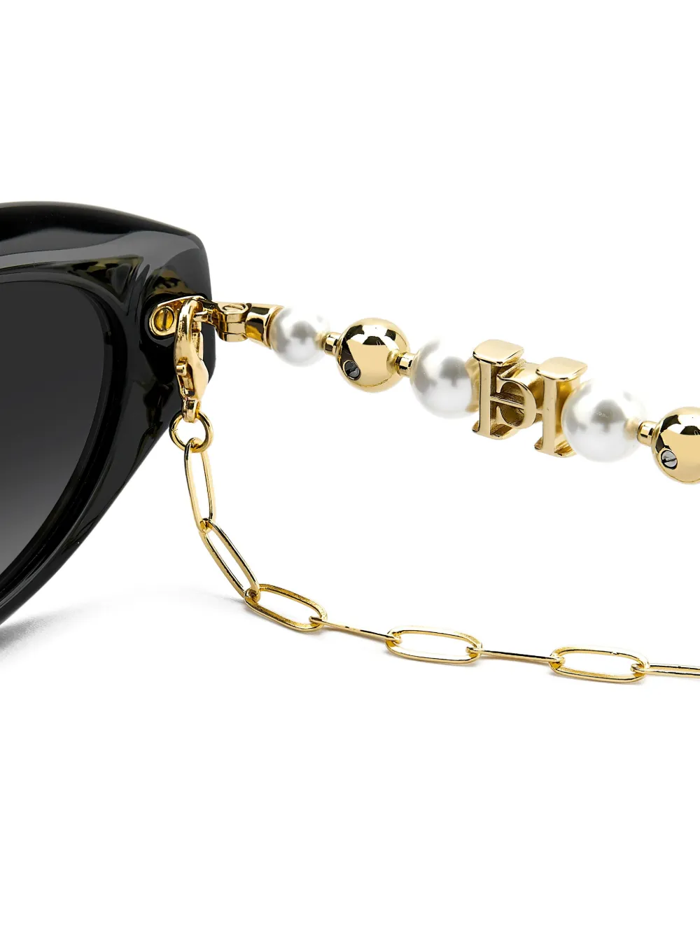 Carolina Herrera Zonnebril met cat-eye montuur Zwart